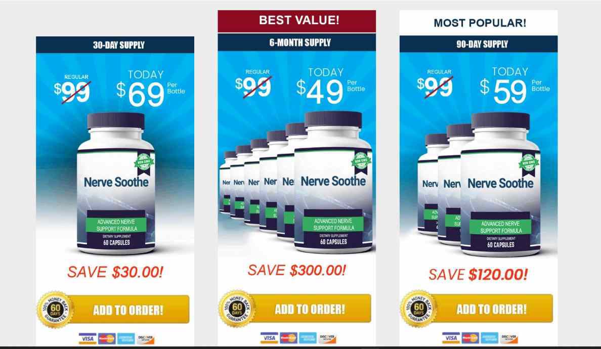 3 Days Nerve Soothe Special Prices